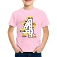 thumbnail image 4 of Baby Boy Tops Dinosaur Car Truck Shirt Funny Cartoon Car Truck Excavator Shirt Graduation Gifts for Him Tops Clothes for Boy 3-4 Years Pink, 4 of 4