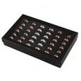 thumbnail image 2 of Rings Display Box 36 Slot with Transparent holder ring Lid Showcase for Pendant black, 2 of 2