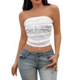 thumbnail image 2 of mfyjkho Camisetas Sin Mangas Para Mujer, Top De Verano Para Mujer Con Diseño De Lunares, Espalda Descubierta, Con Flores Y Capullos, Sin Tirantes Y Patchwork Vestidos Maxi Para Mujer S, 2 of 9