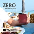 thumbnail image 6 of Elemental Recess Lowball Tumbler, 10oz Triple Wall Stainless Steel Cup with Non-Shattered Tritan Lid, Insulated Whiskey Glass, Insulated Coffee Tumbler Mug for Hot & Cold Drinks - Burgundy, 6 of 7