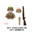 thumbnail image 4 of DIY asuntos militares caballería soviética Afrika Korps bloques de construcción modelo ladrillos mini figuras de juguete de acción juguete para regalo para niños MOC, 4 of 5