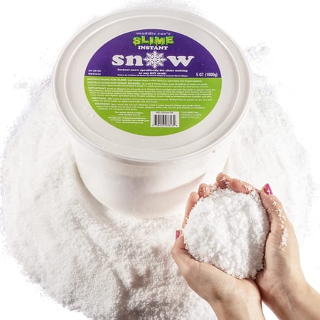 Maddie Rae s Instant Snow XL Pack- Makes 50 GALLONS of Fake Artificial Snow- Best Powder for Cloud Slime Made in The USA by Snowonder - Safe Non-Toxic - for Science Projects Holidays Crafts