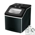 thumbnail image 1 of FOOING Ice Maker 40 lb Freestanding Countertop Ice Machine Squares Ice Cube Maker (Black), 1 of 11