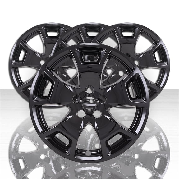 Set of 4 17" 5 Spoke Wheel Skins for 21-24 Ford Bronco Sport Base - Gloss Black