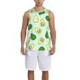 thumbnail image 4 of Gaeub Avocado Men's Mesh Basketball Jersey, Quick-Drying Sleeveless Top S-4XL, Loose Muscle Tank Top -Medium, 4 of 9