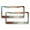 Pattern-343, variant on Light Pink And Amber Flowers License Plate Frames 2 Pcs Set Abstract Wild Flowers Personalized License Plate Frame Car Accessories US Canada Standard 2 Round Holes Aluminum License Plate Frame