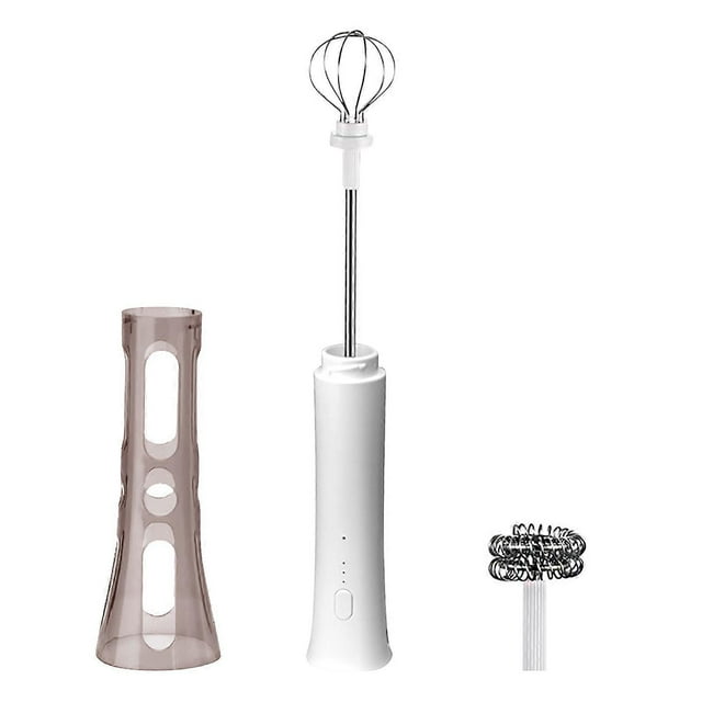 Automatic Coffee Frother Multipurpose Stainless Steel Whisk 3 Speed Adjustments Rechargeable Design for Milk Foam Mixing