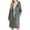Gray, variant on Long Trench Coat with Hood Womens Single Breasted Dressy Casual Wool Blend Peacoat Jacket Pockets Winter Overcoat (XL, Gray)