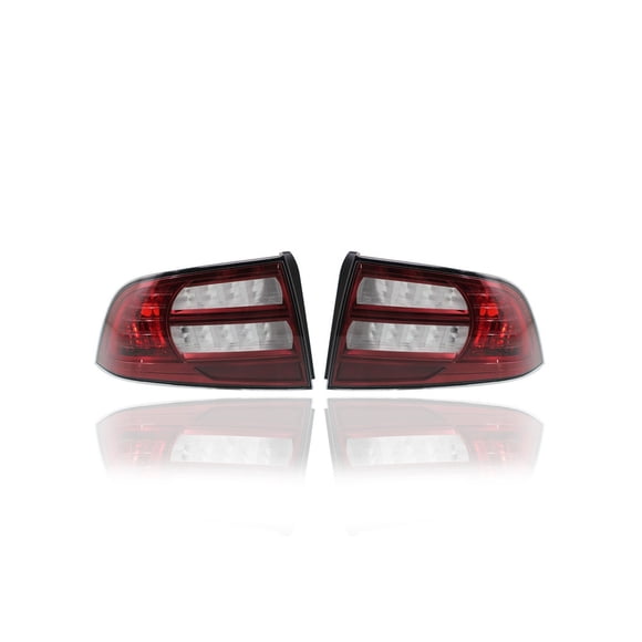 Tail Light - Compatible/Replacement for '07-08 Acura TL Base/Navi-Model - Pair, Left Driver + Right Passenger Set - 33501SEPA11, 33551SEPA11