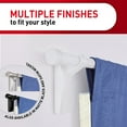 thumbnail image 6 of (2 pack) Command White Curtain Rod Hooks, 2 Hooks, 4 Adhesive Strips, 6 of 13