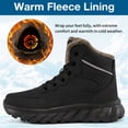 thumbnail image 5 of Ecetana Men's Winter Snow Boots Warm Faux Fur Lined Non Slip Outdoor Shoes for Hiking Walking, 5 of 7