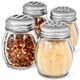 thumbnail image 1 of Set de Saleros para Especias y Dispensador de Queso de Vidrio 180 ml con Tapas de Acero, 1 of 7