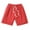 Red, variant on Tiijoy Little Boys Cotton Linen Casual Shorts Solid Color Breathable Drawstring Shorts