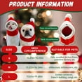 thumbnail image 2 of TELOLY Dog Santa Hat,Wool Fabric Dog Christmas Hat,Comfortable and Elastic Dog Hats,Dog Christmas Costume for Shiba Inus and Schnauzers,M, 2 of 7