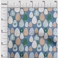 thumbnail image 2 of oneOone Rayon Medium Blue Fabric Easter Sewing Material Print Fabric By The Yard 56 Inch Wide, 2 of 4