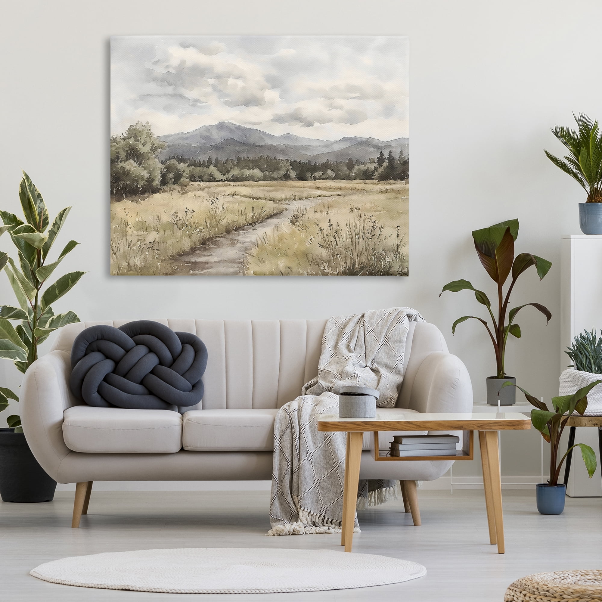 Stupell Industries Muted Pathway to Mountains Canvas Wall Art, design by Riley B