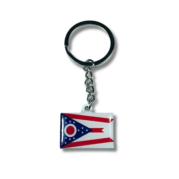 Metal Keychain - State Flag Ohio - USA | Everyday Carry Accessory, Travel Souvenir Gift, Collectible Keepsake