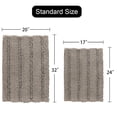 thumbnail image 5 of PrimeBeau Luxurious Absorbent Non-Slip Microfiber Bath Mat Set - 2 Pieces, Taupe, 20" x 32"/17" x 24", 5 of 7