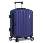 Dejuno Camden Hardside 3-Piece Expandable Spinner Luggage Set - Navy (20, 24 and 28)