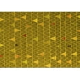 thumbnail image 1 of Ahgly Company Indoor Rectangle Abstract Yellow Modern Area Rugs, 2' x 4', 1 of 4