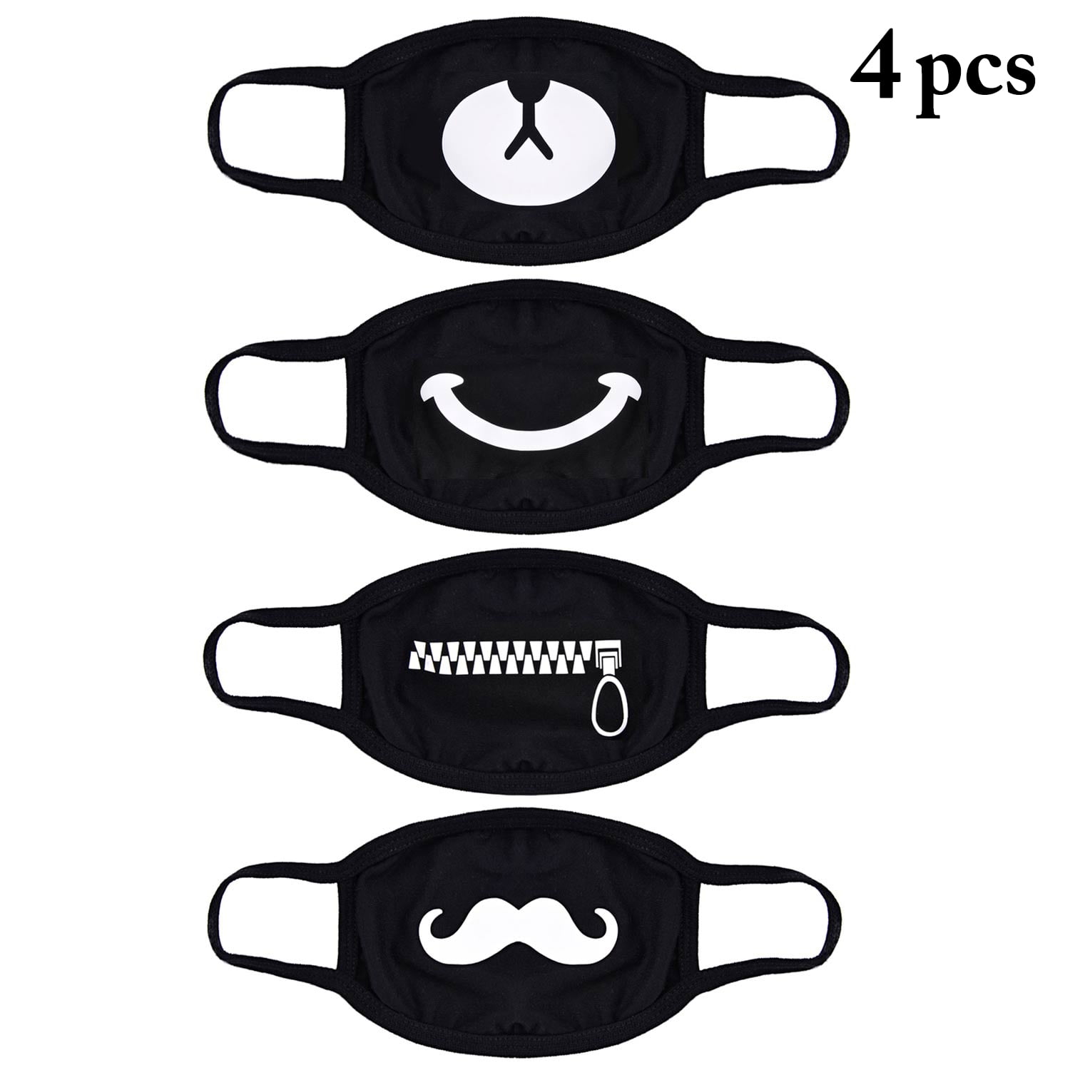 Mouth Mask Aniwon 4 Pcs Unisex Kpop Mask Exo Mask Anti Dust Cotton Face Mask For Men And Women Black Walmartcom - man face roblox male face face face men