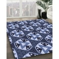 thumbnail image 2 of Ahgly Company Indoor Rectangle Patterned Blue Whale Blue Area Rugs, 4' x 6', 2 of 6