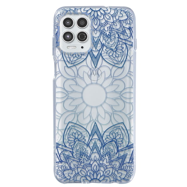 Funda para Moto G100 InstaCase Mandalas Azul Protector Antigolpes