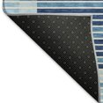 thumbnail image 5 of Addison Rugs Mayfield Premium Machine Washable Transitional Stripes Sky Rectangle Rug, 3' x 5', 5 of 6