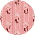 thumbnail image 1 of Ahgly Company Machine Washable Indoor Round Transitional Pink Area Rugs, 8' Round, 1 of 7