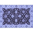 thumbnail image 1 of Ahgly Company Machine Washable Indoor Rectangle Oriental Blue Traditional Area Rugs, 3' x 5', 1 of 4