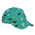 thumbnail image 2 of Goofa Sushi Printed Baseball Cap for Men and Women - Adjustable Unisex Hat for Sports and Casual Wear,Sun protection Casual Outdoor Everyday Fashion Cap, 2 of 9