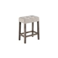 thumbnail image 4 of Bed Bath & Beyond Lux 3 Piece, 36inch, Wood and linen, Tufted, Pub Table Set, Brown, 4 of 9