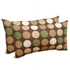 Polka Dot Lumbar Pillows, Set Of 2
