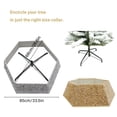 thumbnail image 5 of Collar de árbol de Navidad dorado champán con lentejuelas brillantes, collares de árbol de Navidad para árboles artificiales, falda de árbol de Navidad de 33.5 pulgadas, cubierta de base de soporte pa, 5 of 5
