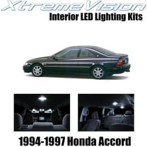 XtremeVision Interior LED for Honda Accord 1994-1997 10 pcs Pure White Interior LED Kit Installation Tool