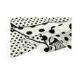 thumbnail image 4 of INSPIRE CHIC Women's 50cm Square Scarf Vintage Retro Polka Dots Head Neck Scarves Neckerchief Black White 19.69*19.69 inch, 4 of 5
