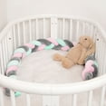 thumbnail image 5 of Almohada de bola de nudo largo tejida, bola de nudo, cama decorativa para habitación de niños, 5 of 5