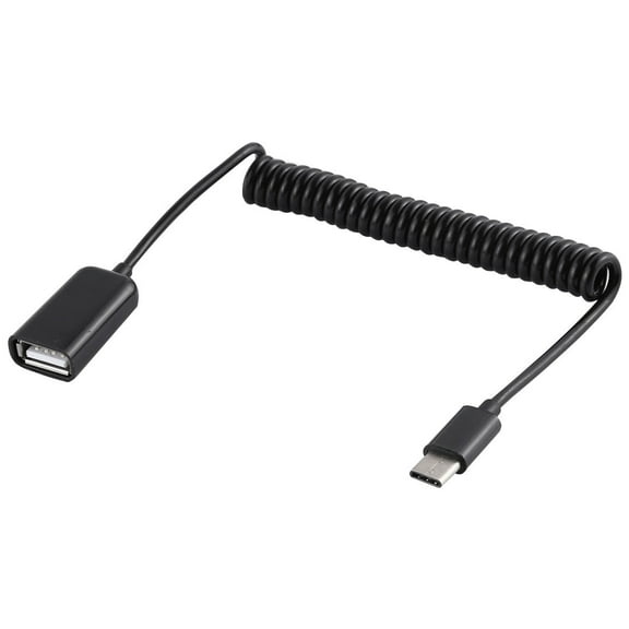 AMZER USB-C/Type-C Male to USB Female Laptop Spring Charging Cable