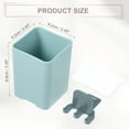 thumbnail image 4 of Unique Bargains Wall Mounted Toothbrush Holders Toothbrush Holder Organizers Wall Mounted Toothbrush Storage Blue, 4 of 7