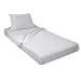thumbnail image 3 of Gilbins Jersey Knit 3 Pc. Cot Size Camp Sheet Set (Twin Size 39"X75", White), 3 of 10