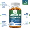 thumbnail image 3 of Complejo de Vitaminas B con Biotina y Ácido Fólico - B1, B2, B3, B5, B6, B7, B9, B12 - 120 Cápsulas - Sin Gluten y No GMO, 3 of 7