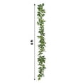 thumbnail image 3 of Efavormart 6ft | Real Touch Green Artificial Silk Rose Leaf Table Garland, Flexible Hanging Greenery Vine, 3 of 10
