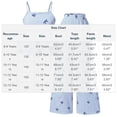 thumbnail image 2 of CYRBOKO Girls Outfit Sets with Ruffle, 2-piece Spaghetti Straps Elastic Waist Casual Summer Two-piece Sets Blue Size 10-11 T, 2 of 6