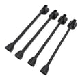 thumbnail image 1 of Foldable Table Legs, 4PCS Silicone Iron Collapsible Furniture Legs with Thickened Base for Coffee Table Camping Table, Black, 1 of 7