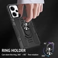 thumbnail image 3 of for Xiaomi Redmi Note 12 5G Case (Not 4G) with Metal Ring Kickstand for Women & Men, Heavy-Duty Protection Shockproof Bumper Cover Case for Xiaomi Redmi Note 12 5G/Poco X5 TY Black, 3 of 18