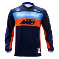 thumbnail image 2 of Camiseta de ciclismo de manga larga para hombre, para exteriores, de verano, color azul oscuro, para ciclismo de montaña o carretera, 2 of 5