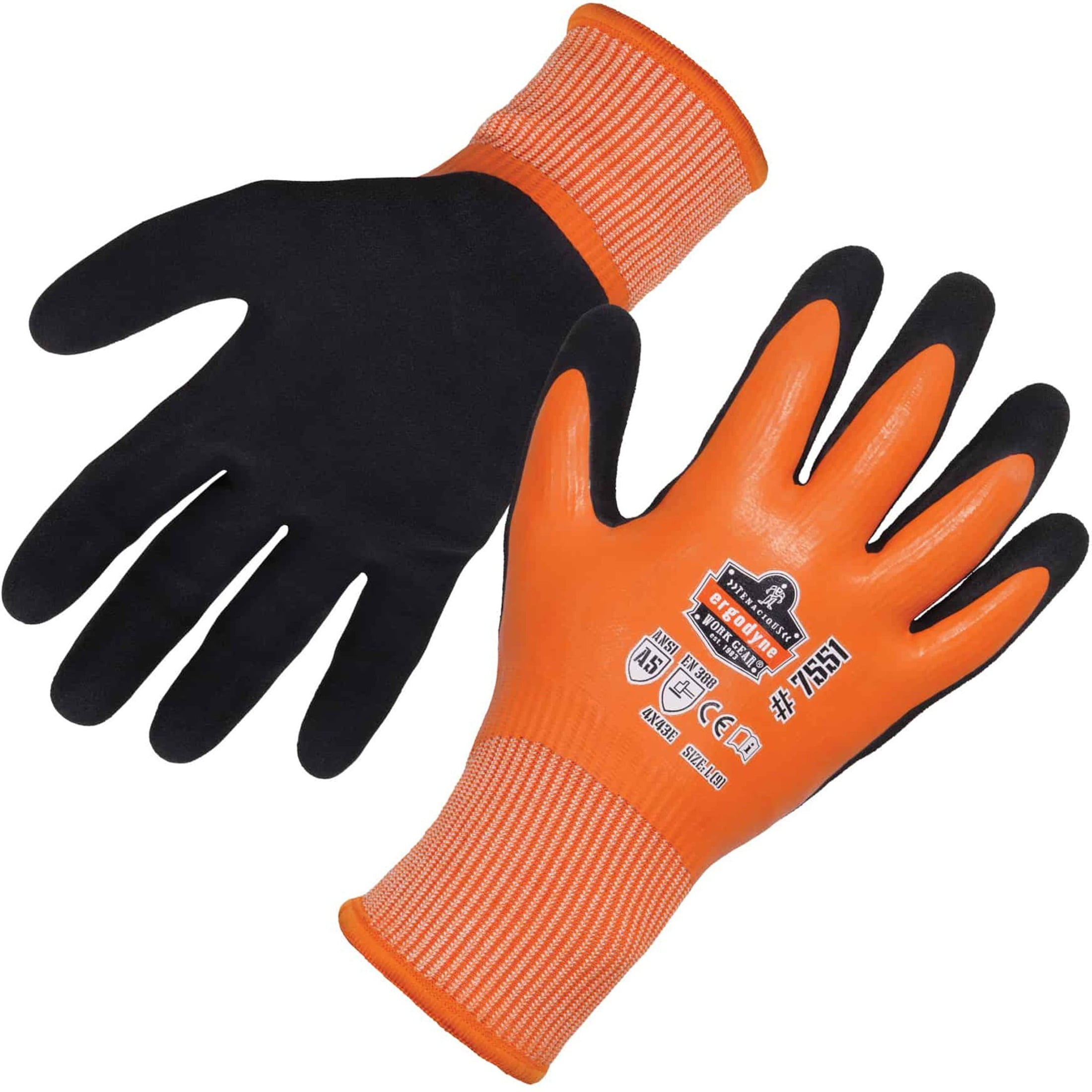 Waterproof Insulated Thermal Work Gloves Full Hand Latex Coated KG140W 
