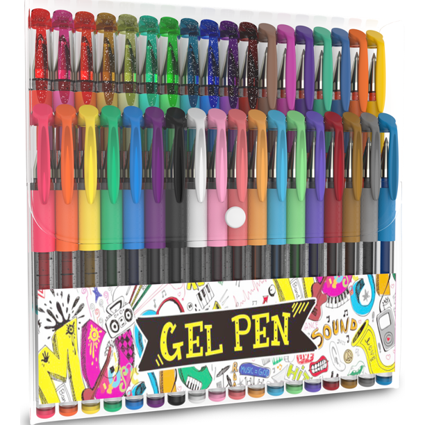 Nylea 36 Packs Gel Pens Set Colored Gel Pens Different Amazing Colors
