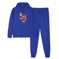 thumbnail image 2 of ibuvkizy Fall Outfits for Women 2025! Outfits Men's and Women's Sports Tracksuits Long Sleeve Pullover Hoodies Sweatshirt Loose Coat and Sweatpants Fall Winter Suit Blue,XXL, 2 of 6