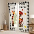 thumbnail image 3 of Homewish Botanical Plants Mushroom Blackout Curtains Set of 2 (52x84 Each) For Boys Girls,Geometric Plaid Window Curtains,Autumn Fall Harvest Curtains and Drapes,Luxury Bedroom Decor, 3 of 6